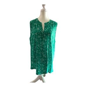 Papermoon Green Sleeveless Blouse - Size 2X